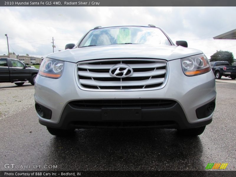 Radiant Silver / Gray 2010 Hyundai Santa Fe GLS 4WD