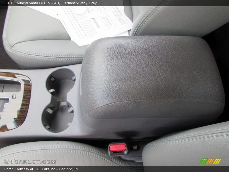 Radiant Silver / Gray 2010 Hyundai Santa Fe GLS 4WD