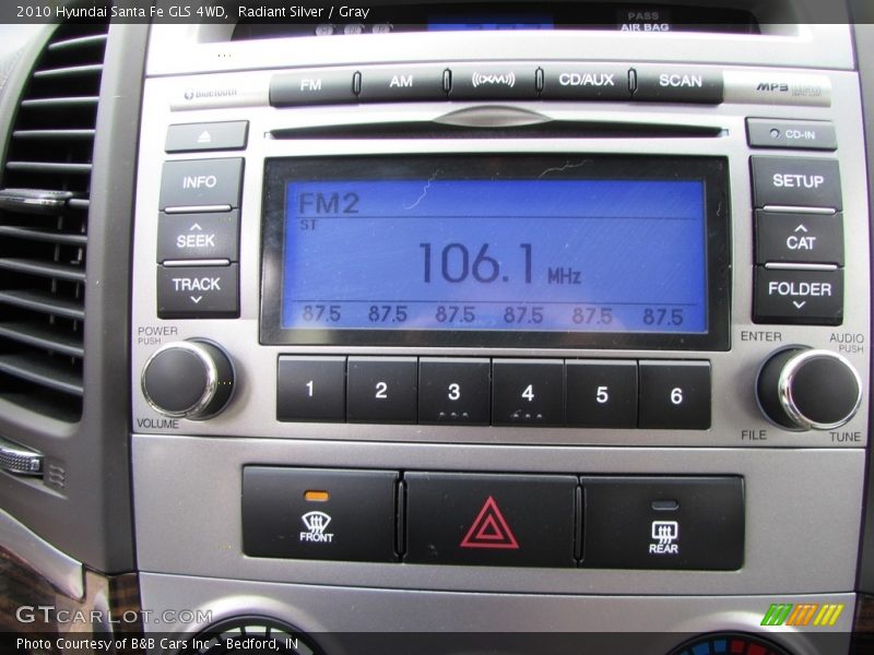 Controls of 2010 Santa Fe GLS 4WD