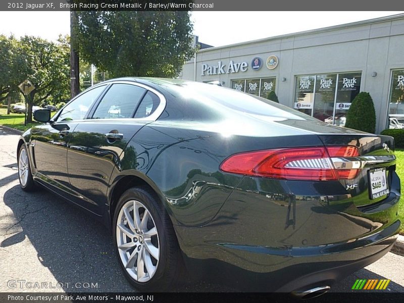 British Racing Green Metallic / Barley/Warm Charcoal 2012 Jaguar XF