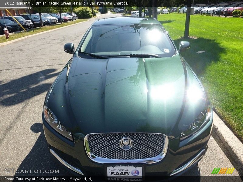 British Racing Green Metallic / Barley/Warm Charcoal 2012 Jaguar XF