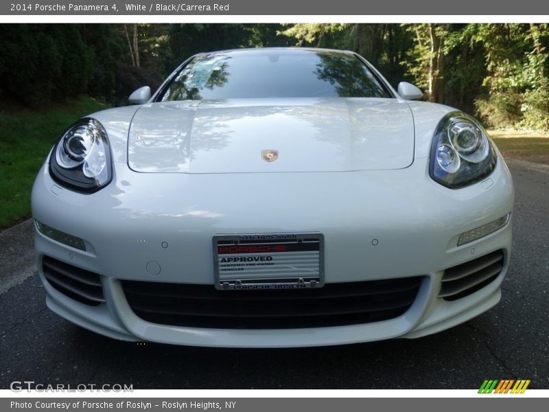 White / Black/Carrera Red 2014 Porsche Panamera 4