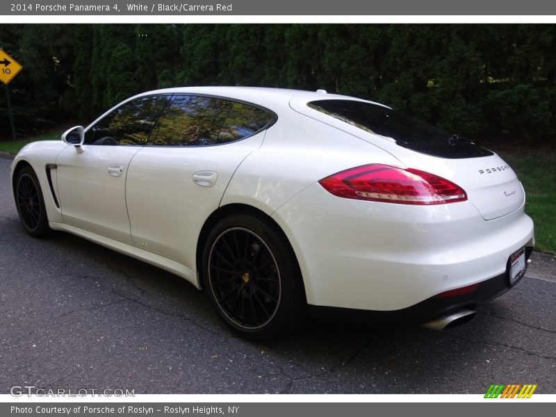 White / Black/Carrera Red 2014 Porsche Panamera 4