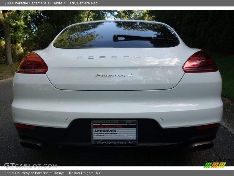 White / Black/Carrera Red 2014 Porsche Panamera 4