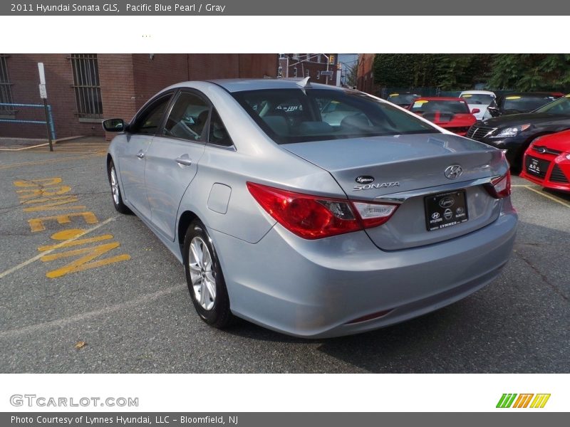 Pacific Blue Pearl / Gray 2011 Hyundai Sonata GLS
