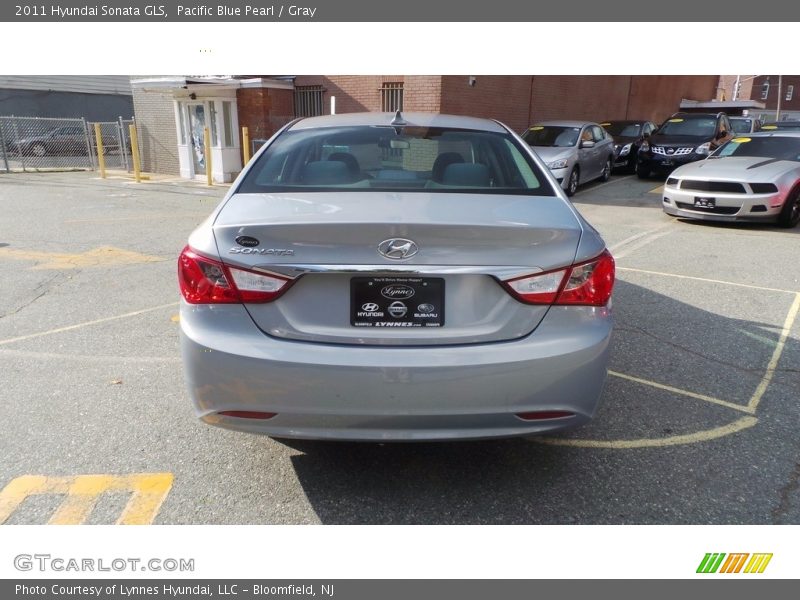 Pacific Blue Pearl / Gray 2011 Hyundai Sonata GLS