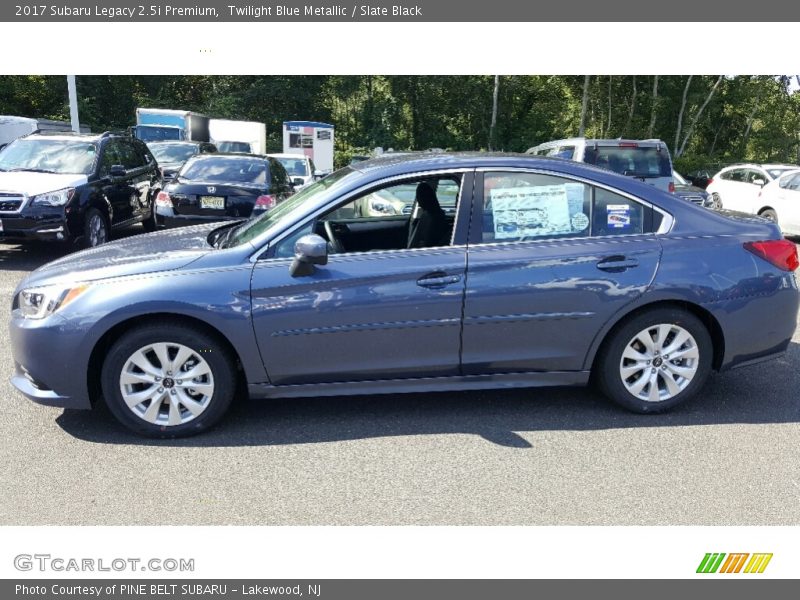 Twilight Blue Metallic / Slate Black 2017 Subaru Legacy 2.5i Premium