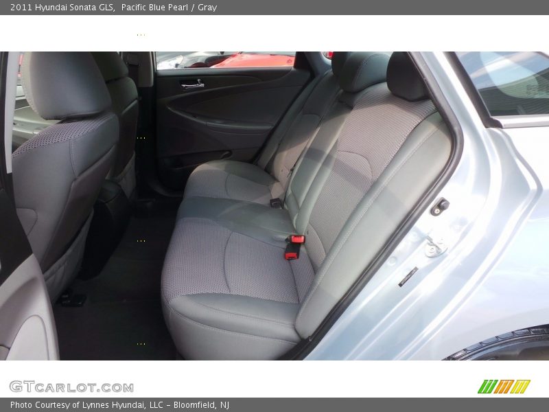 Pacific Blue Pearl / Gray 2011 Hyundai Sonata GLS