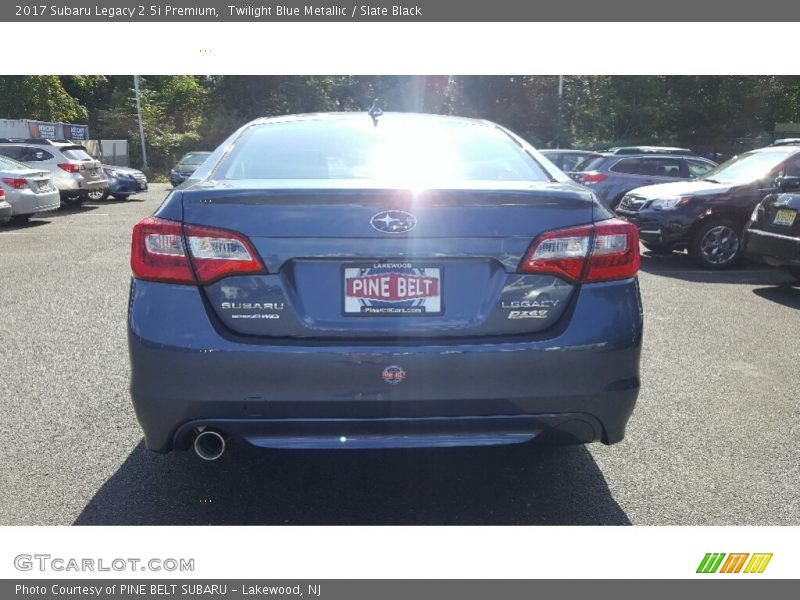 Twilight Blue Metallic / Slate Black 2017 Subaru Legacy 2.5i Premium