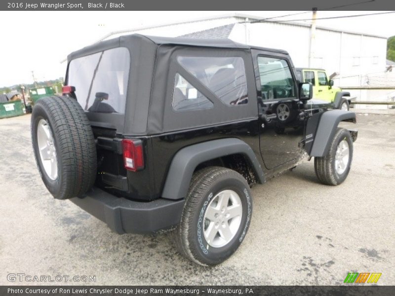 Black / Black 2016 Jeep Wrangler Sport