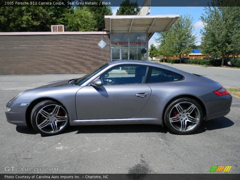 Seal Grey Metallic / Black 2005 Porsche 911 Carrera Coupe
