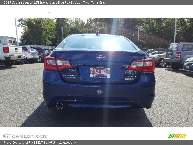 Lapis Blue Pearl / Sport Two-Tone Gray 2017 Subaru Legacy 2.5i Sport