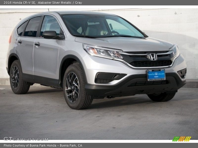 Alabaster Silver Metallic / Gray 2016 Honda CR-V SE