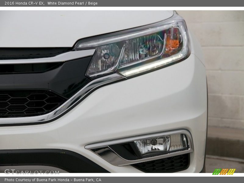 White Diamond Pearl / Beige 2016 Honda CR-V EX