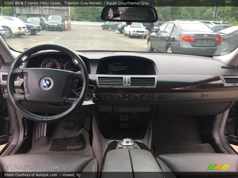 Titanium Grey Metallic / Basalt Grey/Flannel Grey 2005 BMW 7 Series 745Li Sedan