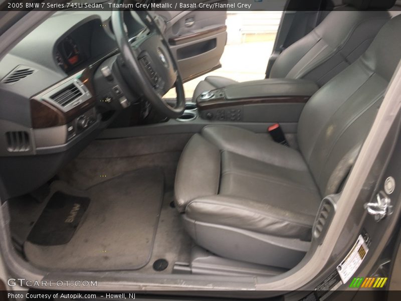 Titanium Grey Metallic / Basalt Grey/Flannel Grey 2005 BMW 7 Series 745Li Sedan