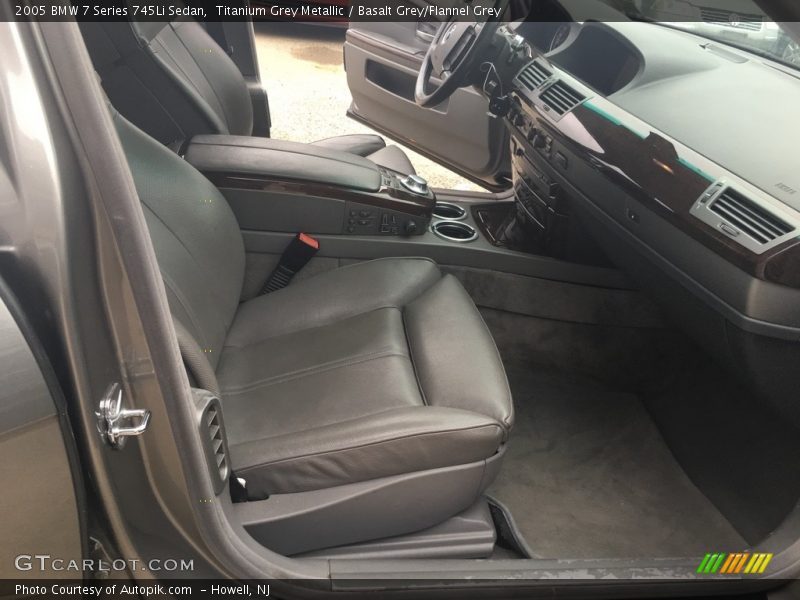 Titanium Grey Metallic / Basalt Grey/Flannel Grey 2005 BMW 7 Series 745Li Sedan