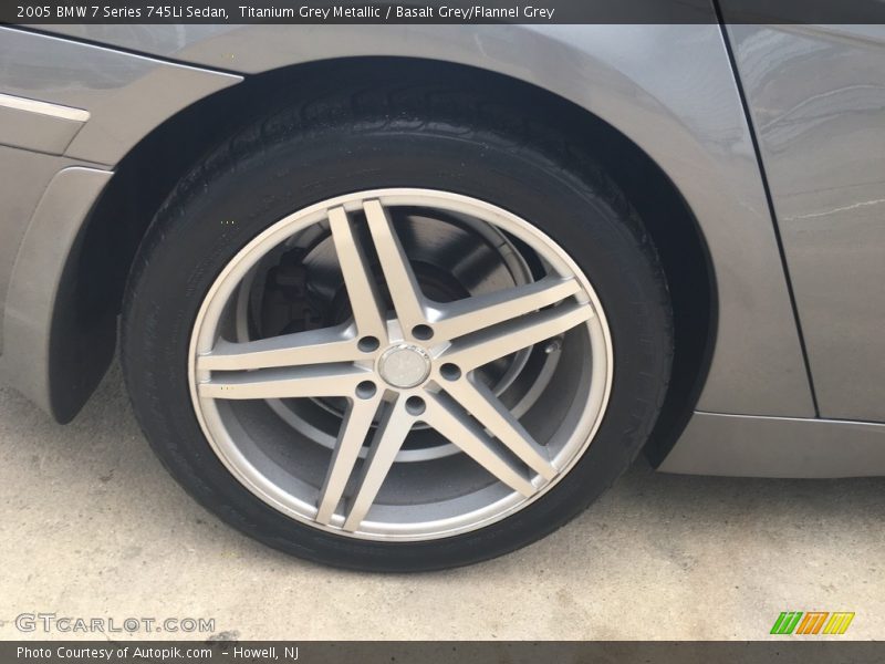 Titanium Grey Metallic / Basalt Grey/Flannel Grey 2005 BMW 7 Series 745Li Sedan