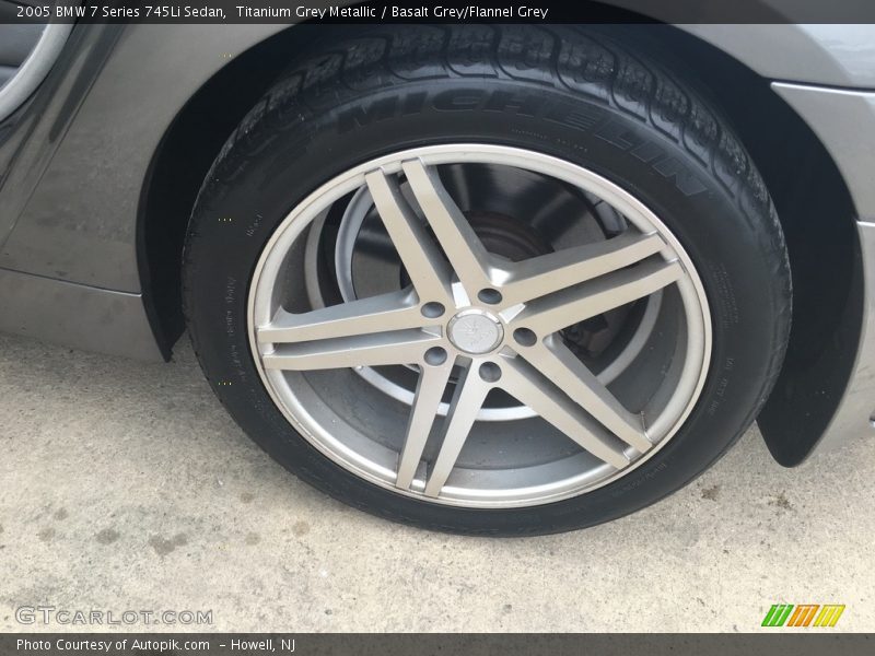 Titanium Grey Metallic / Basalt Grey/Flannel Grey 2005 BMW 7 Series 745Li Sedan