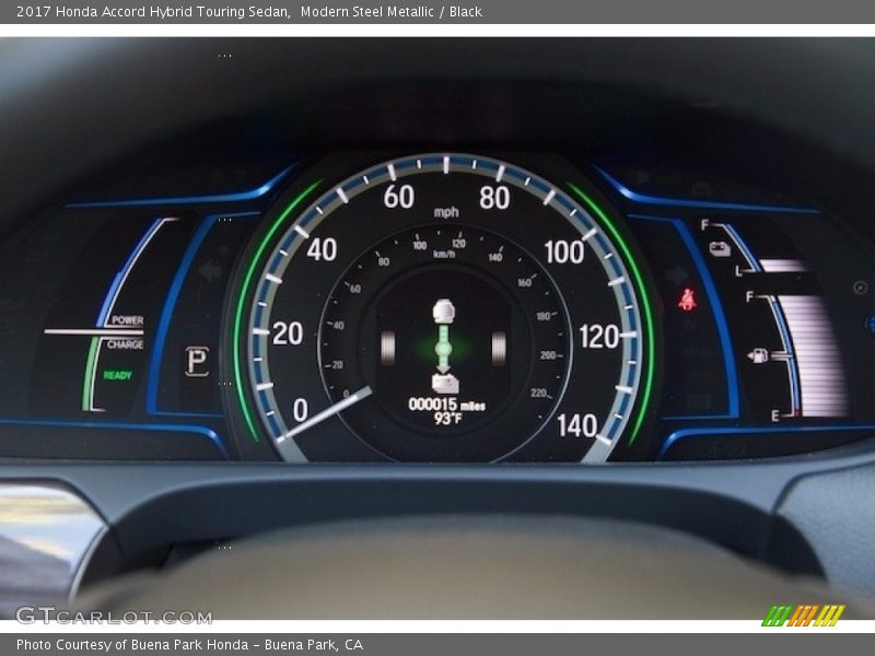Modern Steel Metallic / Black 2017 Honda Accord Hybrid Touring Sedan