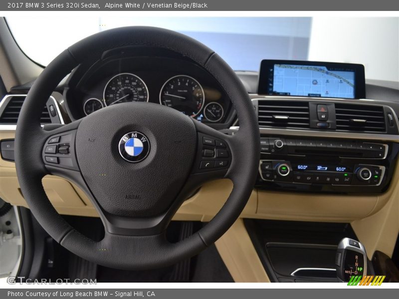 Alpine White / Venetian Beige/Black 2017 BMW 3 Series 320i Sedan