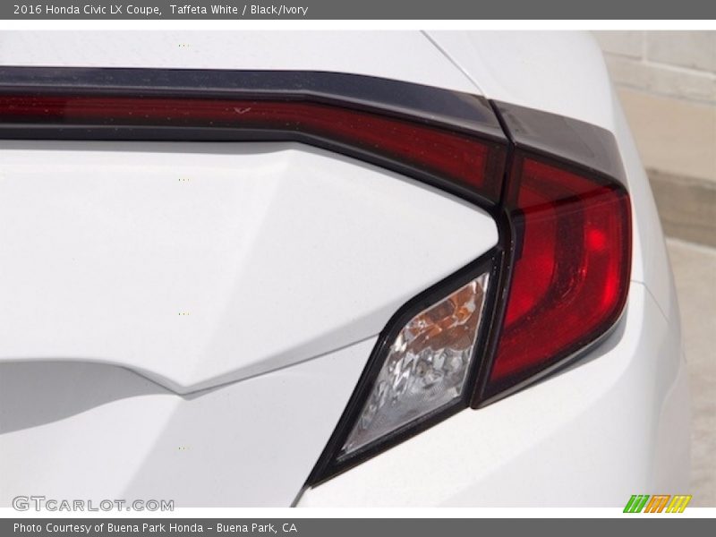 Taffeta White / Black/Ivory 2016 Honda Civic LX Coupe