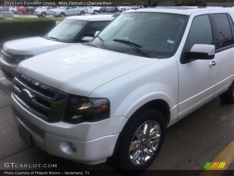 White Platinum / Charcoal Black 2014 Ford Expedition Limited