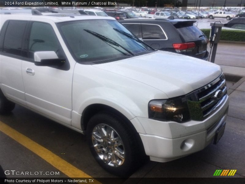 White Platinum / Charcoal Black 2014 Ford Expedition Limited