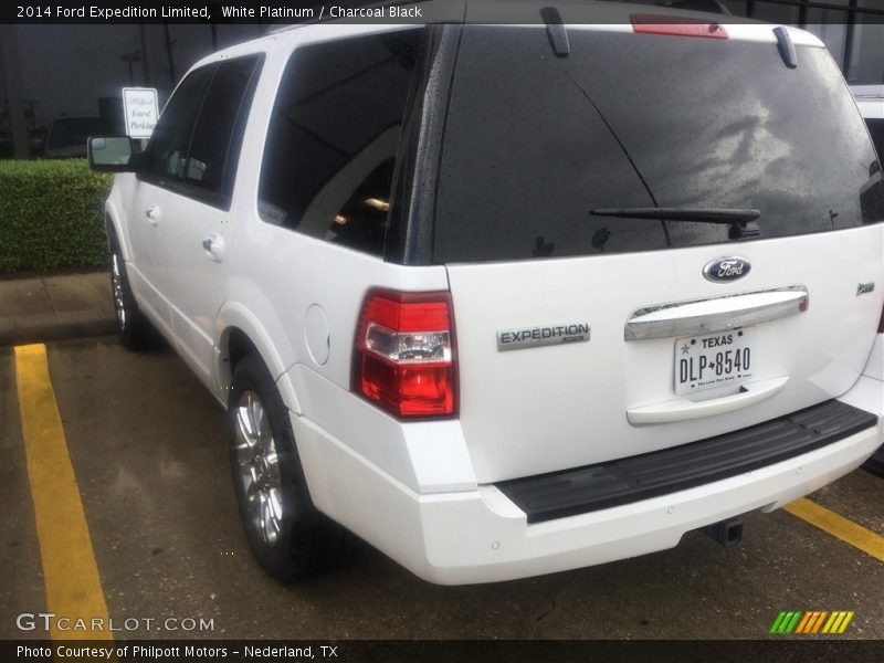 White Platinum / Charcoal Black 2014 Ford Expedition Limited