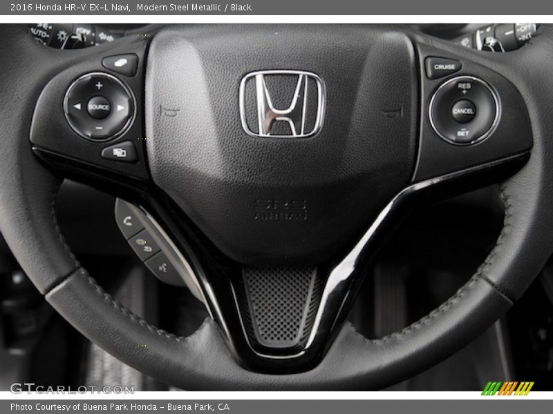 Modern Steel Metallic / Black 2016 Honda HR-V EX-L Navi