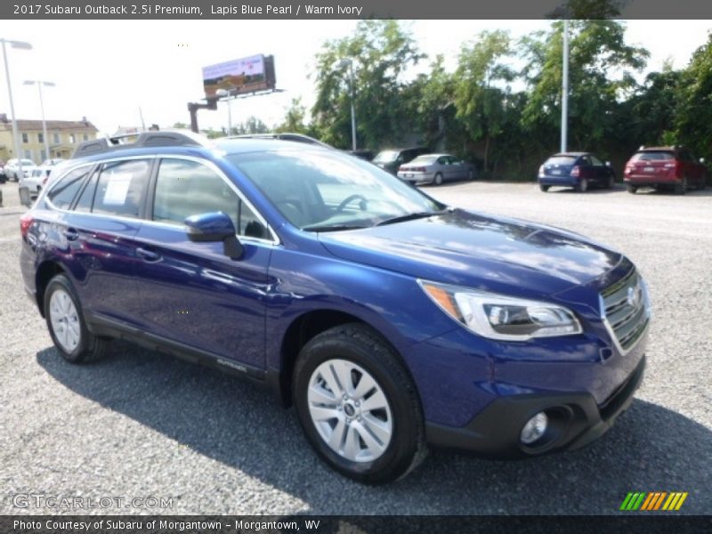 Lapis Blue Pearl / Warm Ivory 2017 Subaru Outback 2.5i Premium