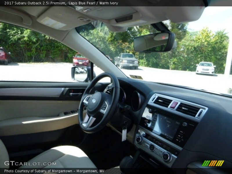 Lapis Blue Pearl / Warm Ivory 2017 Subaru Outback 2.5i Premium