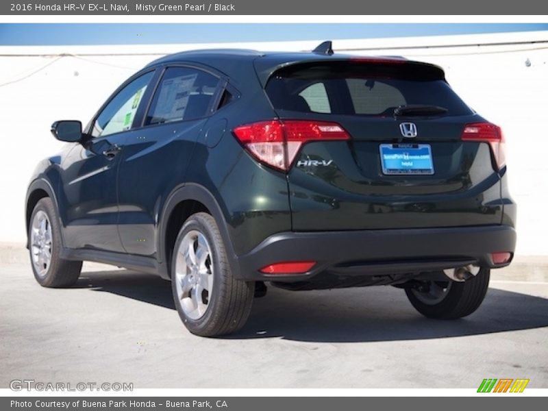 Misty Green Pearl / Black 2016 Honda HR-V EX-L Navi