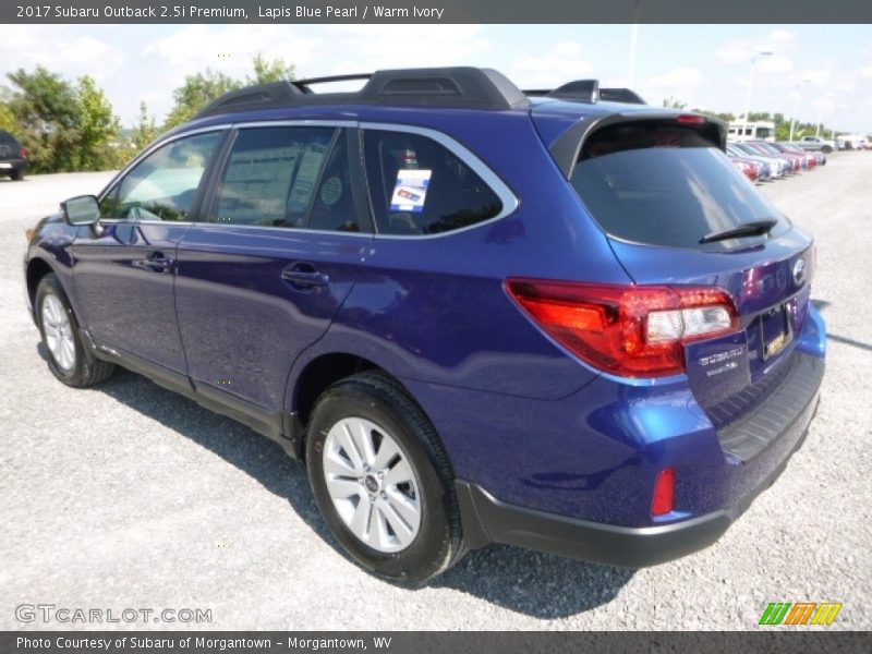 Lapis Blue Pearl / Warm Ivory 2017 Subaru Outback 2.5i Premium