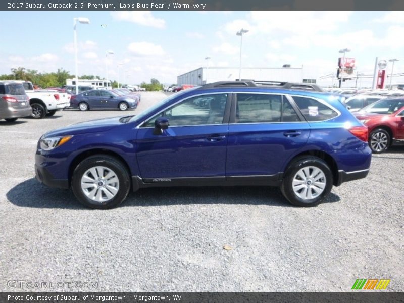 Lapis Blue Pearl / Warm Ivory 2017 Subaru Outback 2.5i Premium