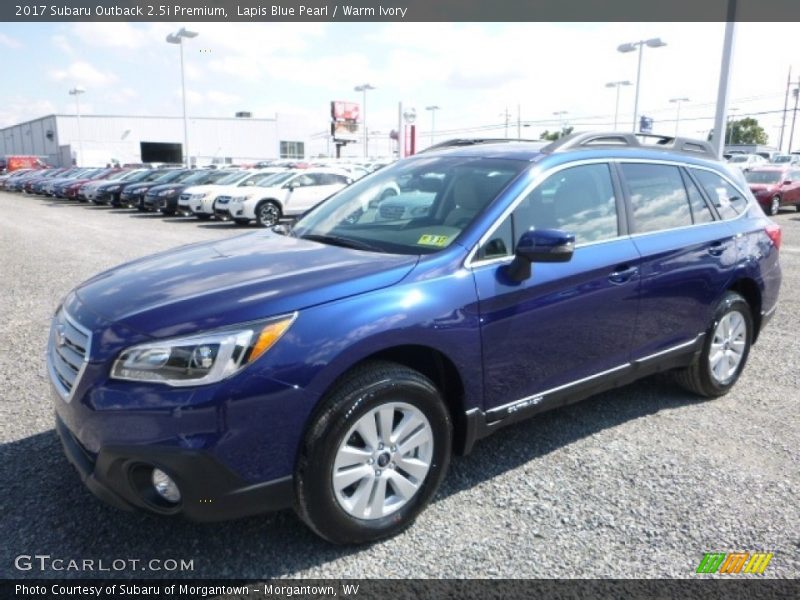 Lapis Blue Pearl / Warm Ivory 2017 Subaru Outback 2.5i Premium