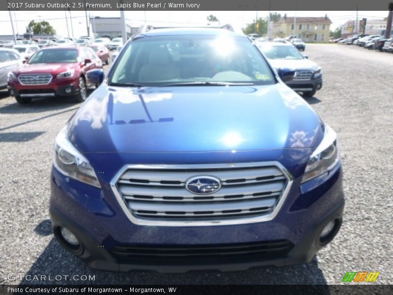 Lapis Blue Pearl / Warm Ivory 2017 Subaru Outback 2.5i Premium