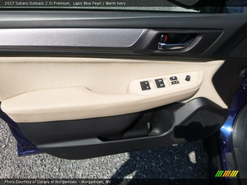 Lapis Blue Pearl / Warm Ivory 2017 Subaru Outback 2.5i Premium