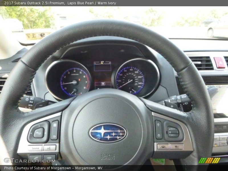Lapis Blue Pearl / Warm Ivory 2017 Subaru Outback 2.5i Premium