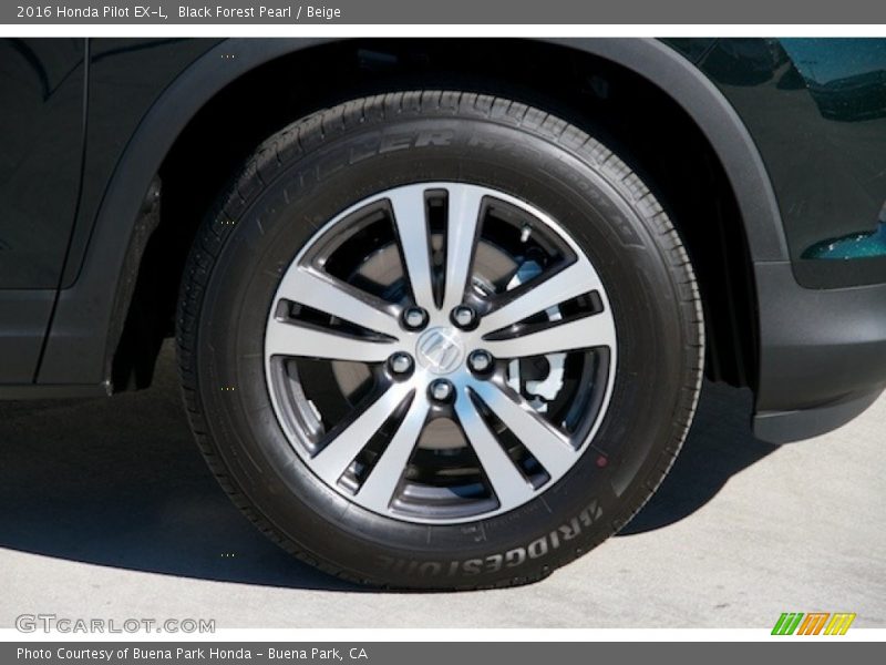 Black Forest Pearl / Beige 2016 Honda Pilot EX-L