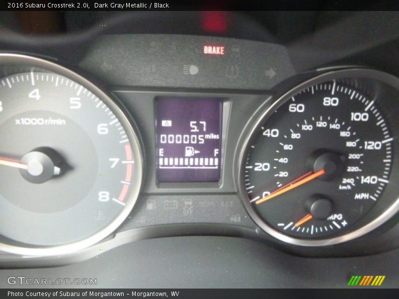  2016 Crosstrek 2.0i 2.0i Gauges