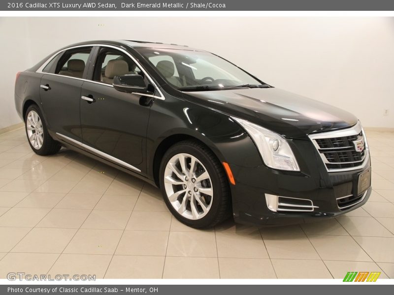 Dark Emerald Metallic / Shale/Cocoa 2016 Cadillac XTS Luxury AWD Sedan