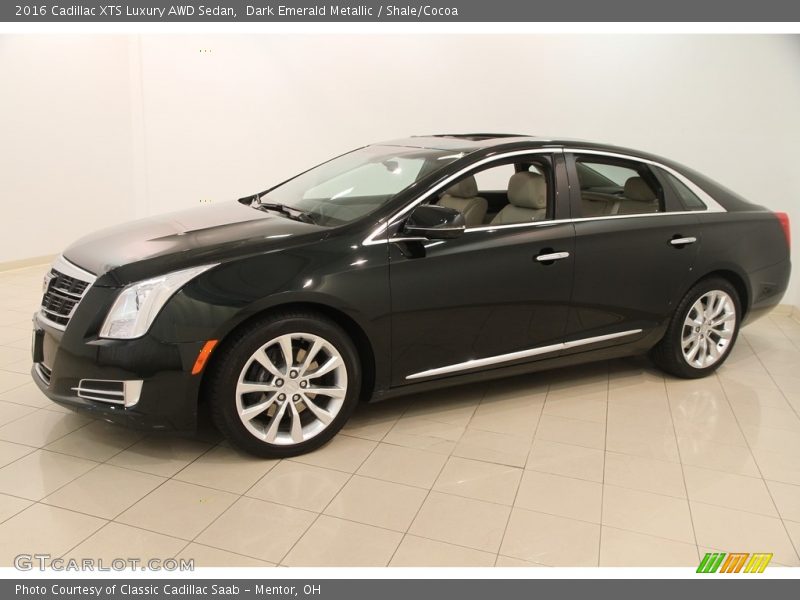 Dark Emerald Metallic / Shale/Cocoa 2016 Cadillac XTS Luxury AWD Sedan