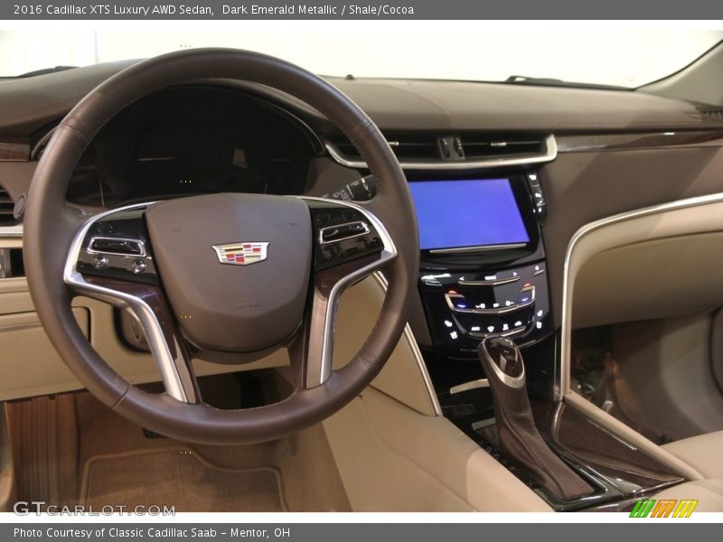 Dark Emerald Metallic / Shale/Cocoa 2016 Cadillac XTS Luxury AWD Sedan