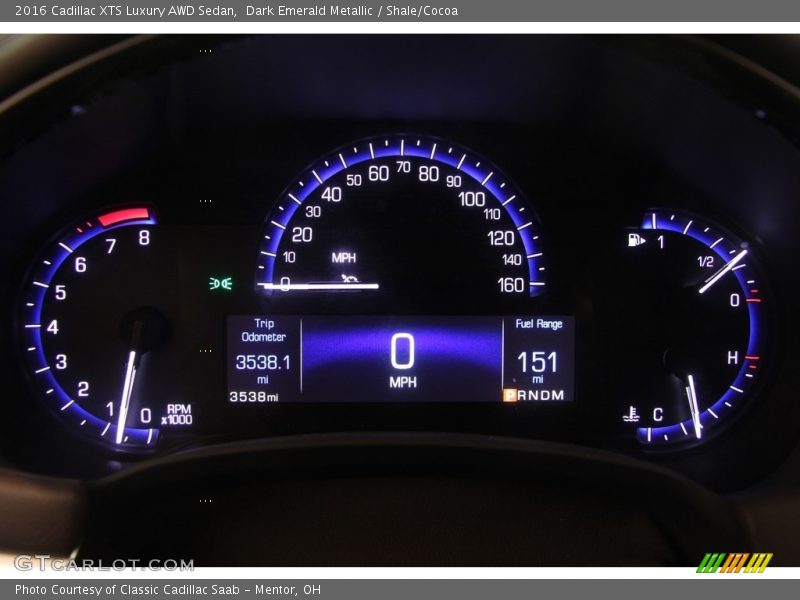 Dark Emerald Metallic / Shale/Cocoa 2016 Cadillac XTS Luxury AWD Sedan