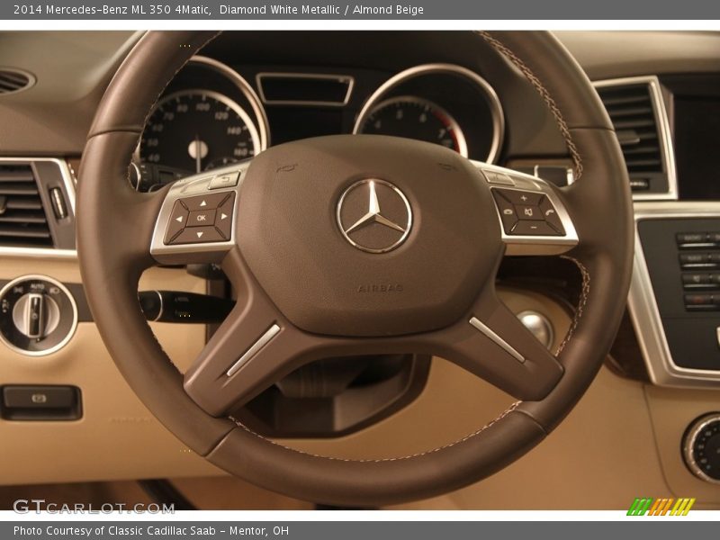 Diamond White Metallic / Almond Beige 2014 Mercedes-Benz ML 350 4Matic