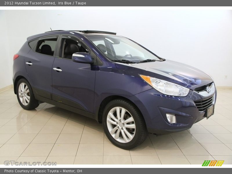 Iris Blue / Taupe 2012 Hyundai Tucson Limited