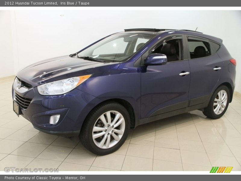 Iris Blue / Taupe 2012 Hyundai Tucson Limited