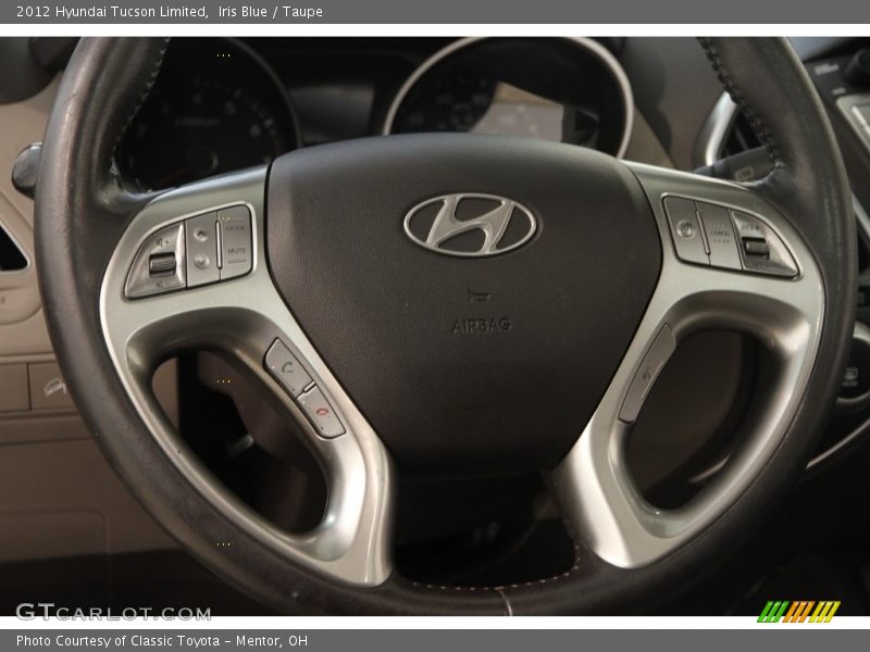 Iris Blue / Taupe 2012 Hyundai Tucson Limited