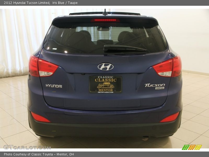 Iris Blue / Taupe 2012 Hyundai Tucson Limited